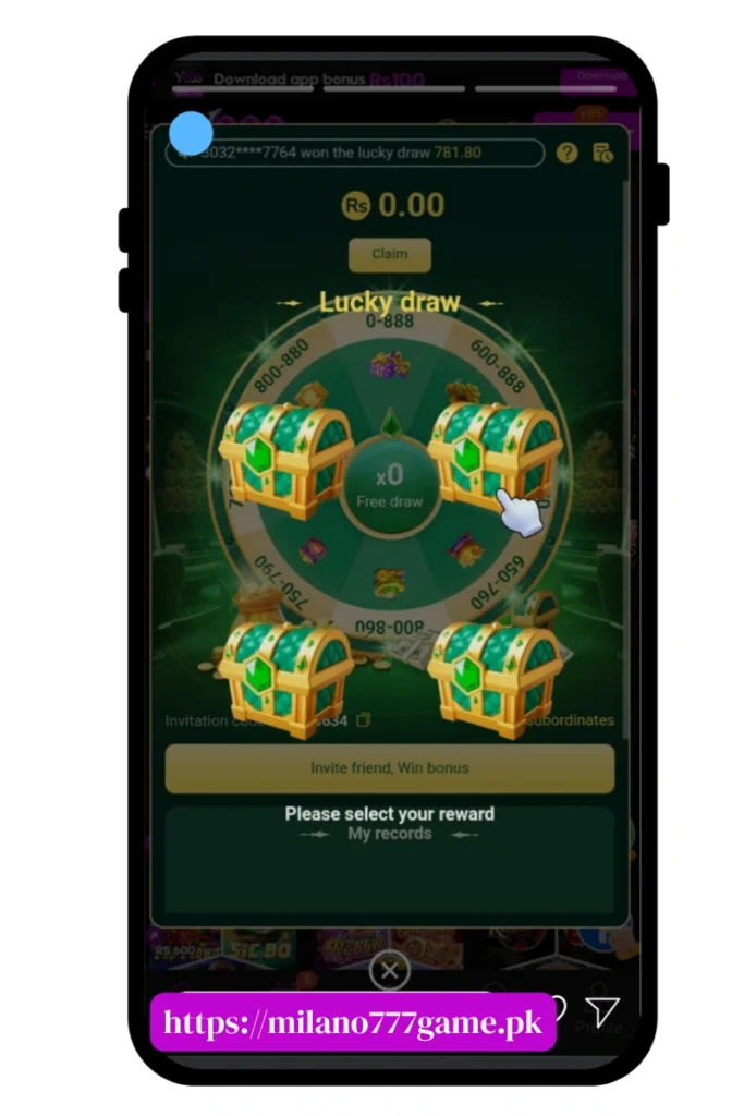 Milano777 Game rewards