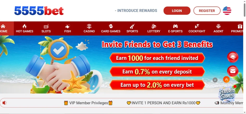 5555Bet Game interface image