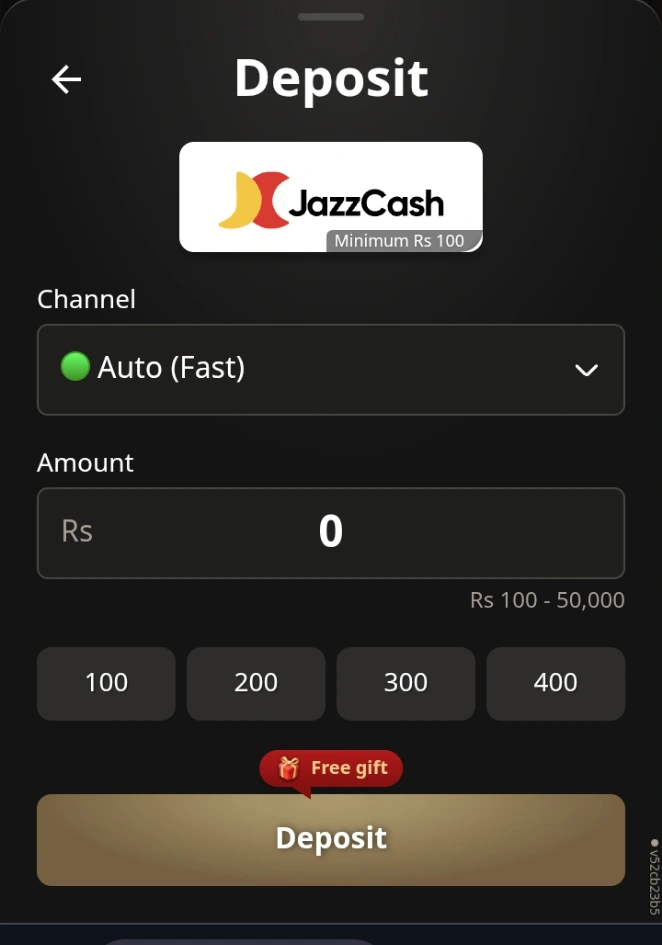 HitPK Game Deposit section image