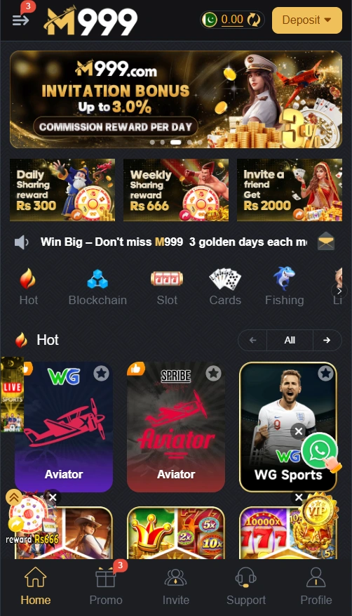 M999 Game interface image