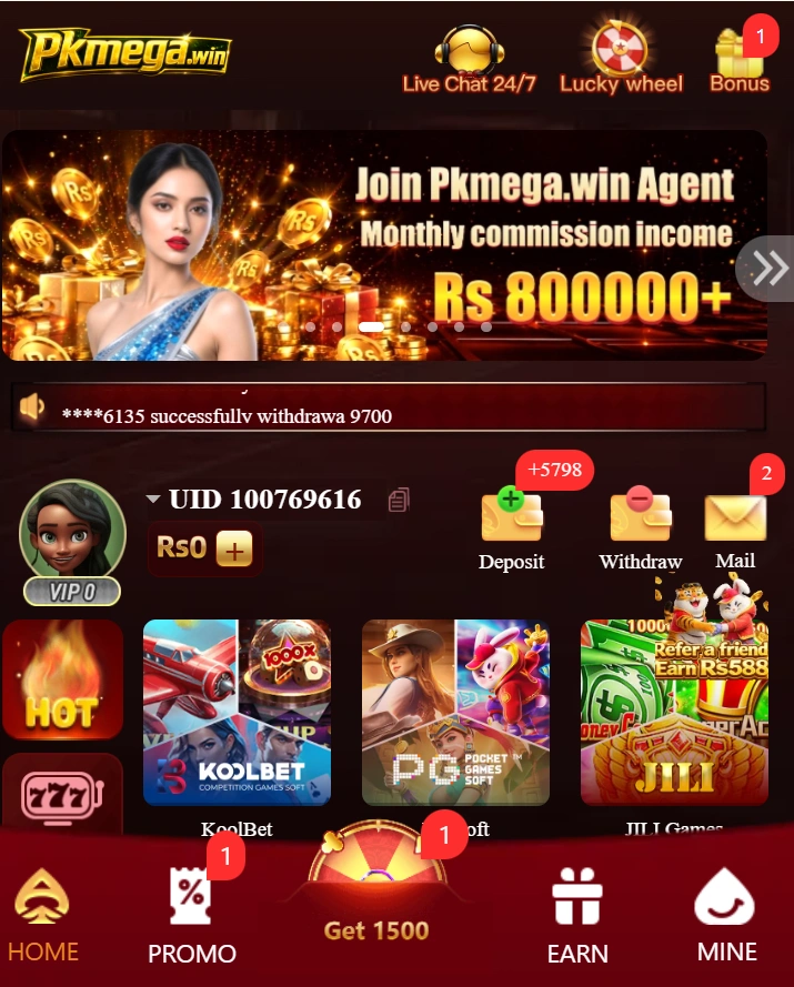 PkMega Game interface image