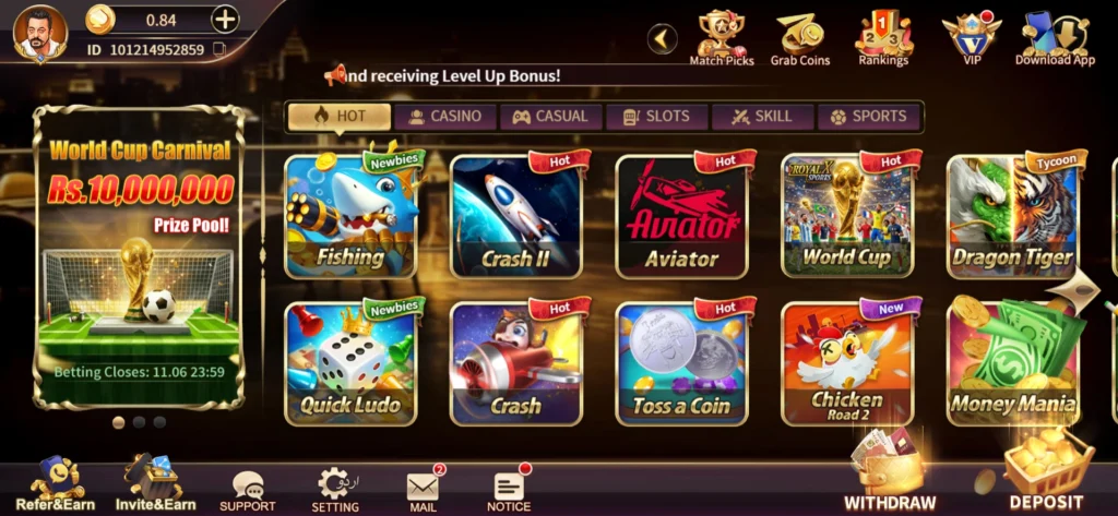 RoyalX777 Game interface screenshot