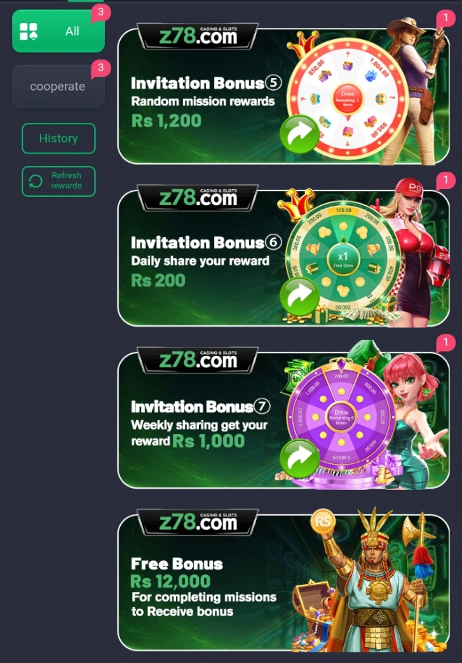 Z78 Game rewards image
