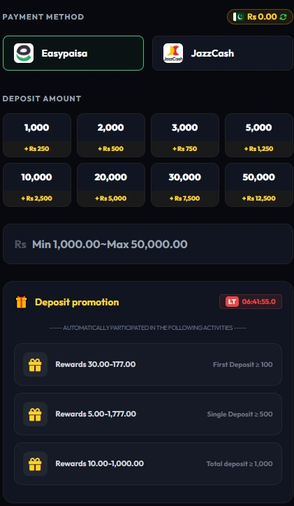 KK555 Game deposit