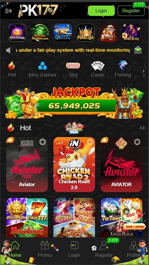 PK177 Game interface