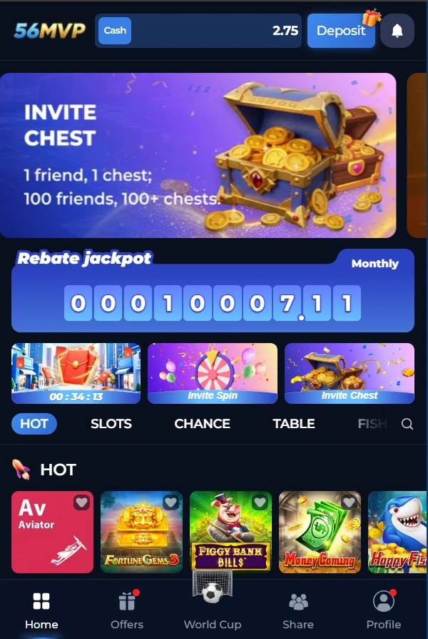 56MVP Game interface