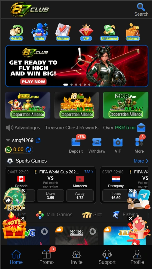 87Club Game interface