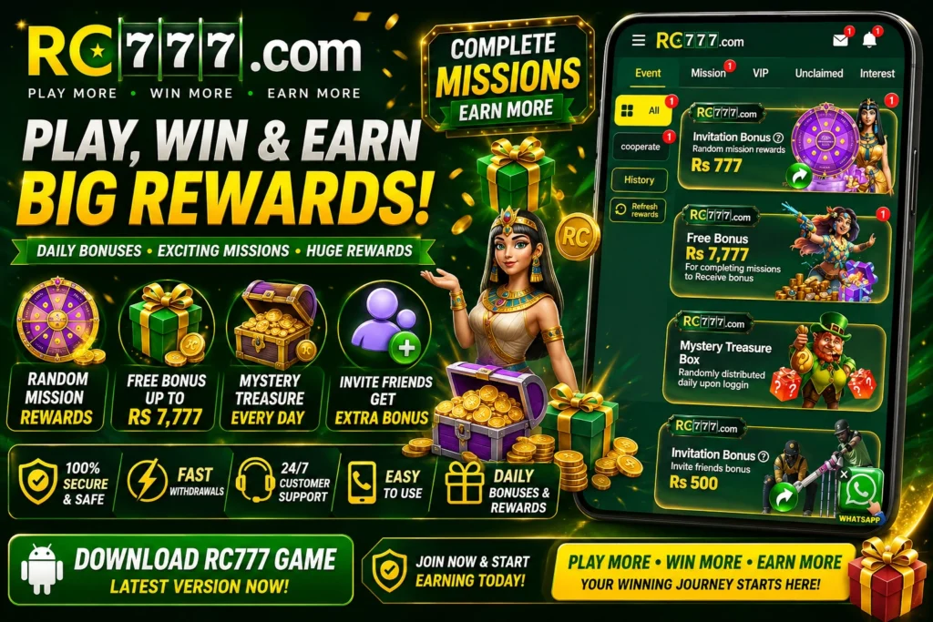 RC777 Game rewards banner