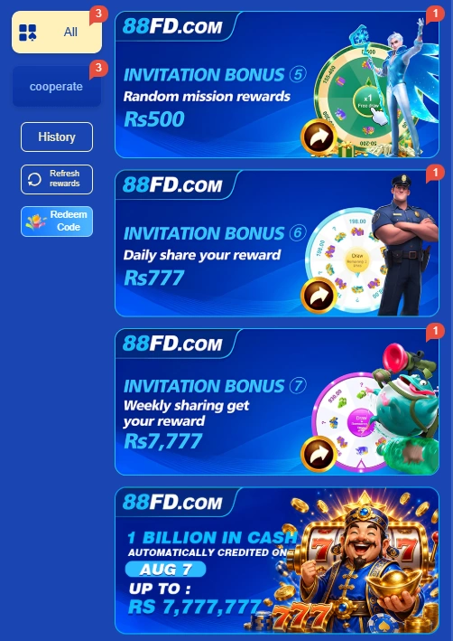 88FD Game rewards